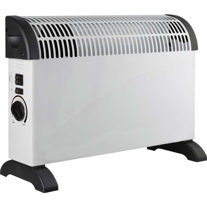 Calentador convector de 2000 W de pie con ventilador turbo