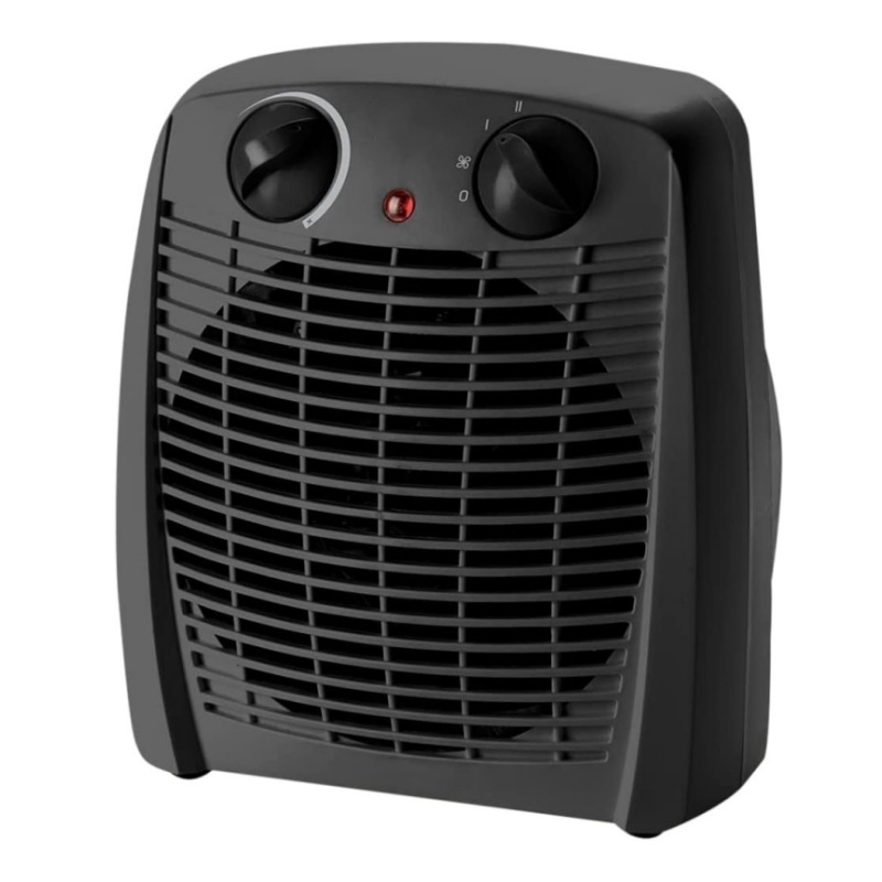 Calentador de ventilador eléctrico negro de 2000 W